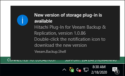 Update Notifications on Microsoft Windows-Based Backup Server