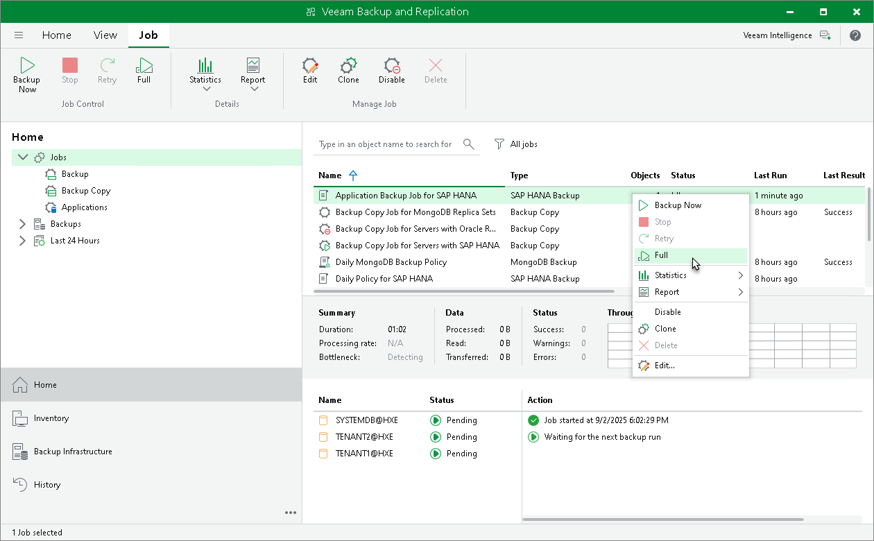Create Full Backup