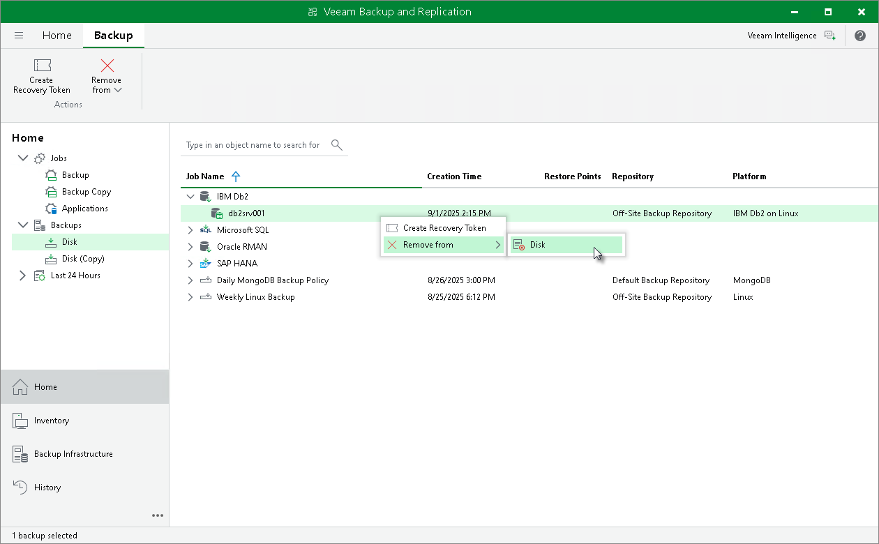 Delete from Disk