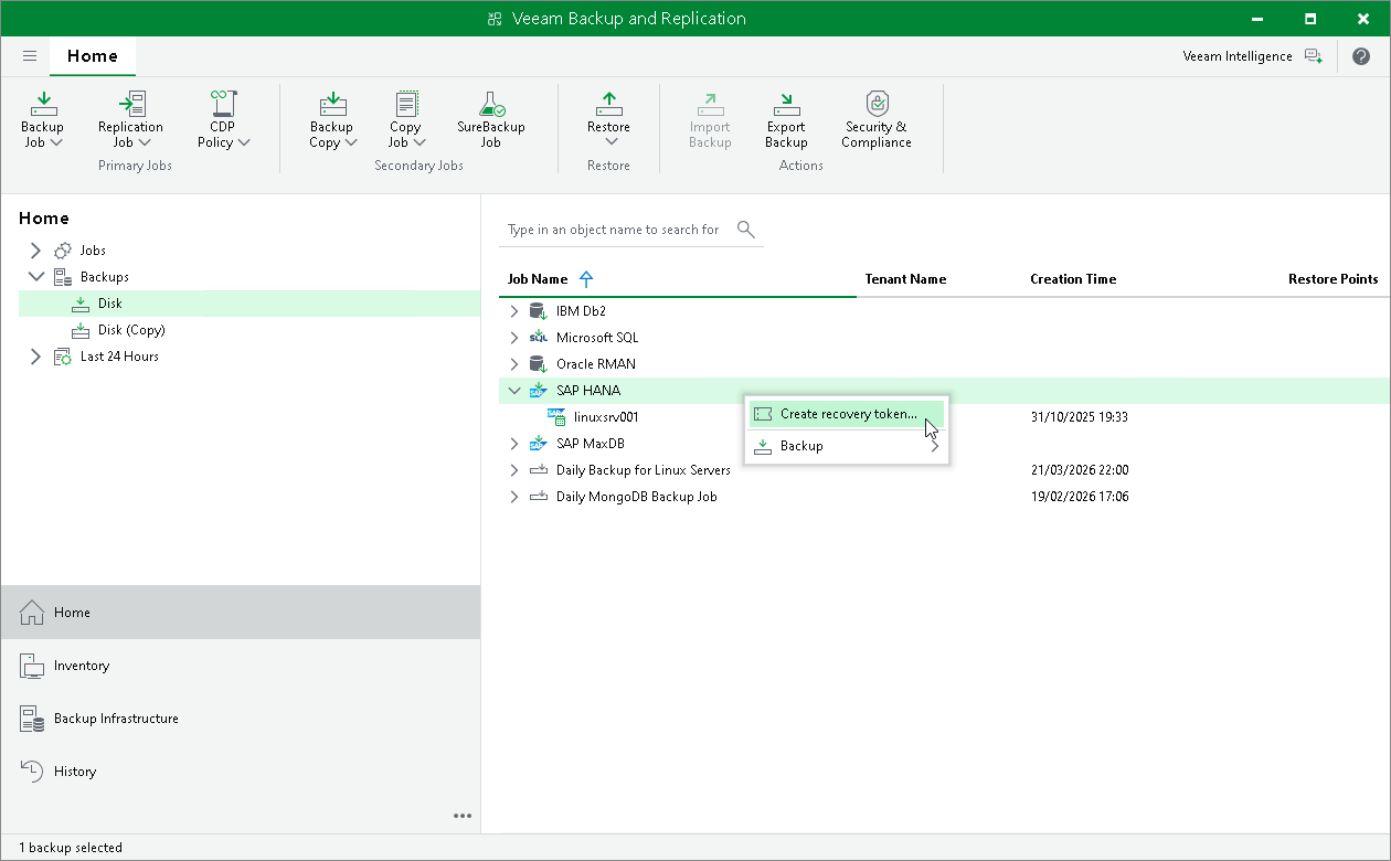 Disable Backup Job