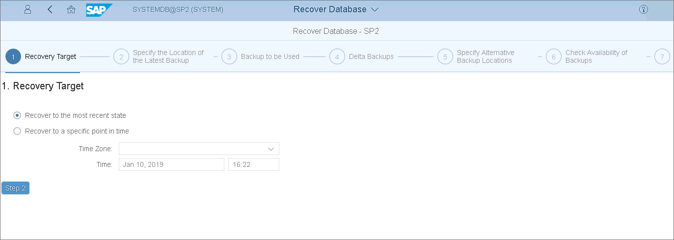 Recovery Target