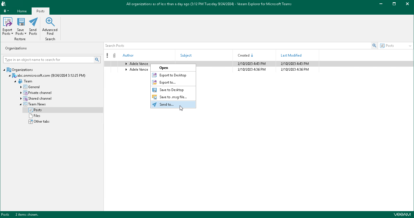 Sending Posts and Files
