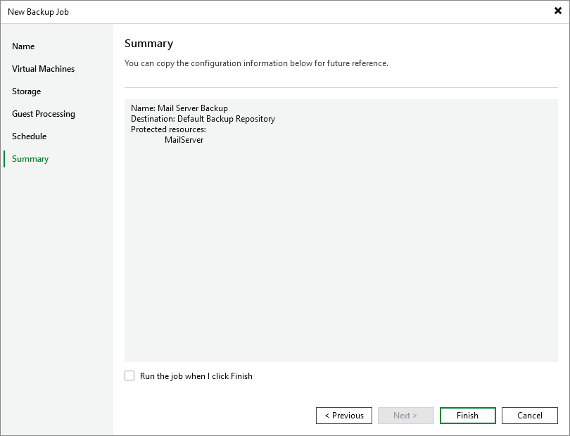 Step 7. Finish Working with Wizard
