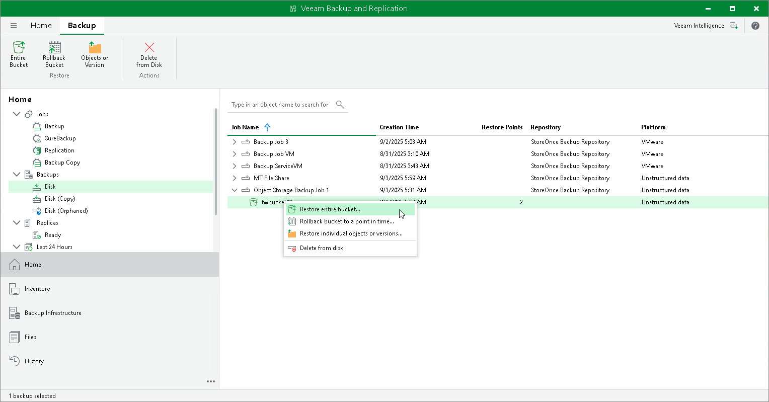 Launch File Restore Wizard