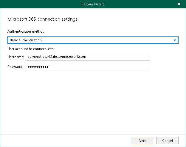 Step 2. Select Authentication Method