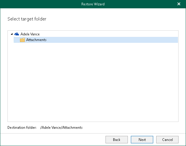Step 5. Specify Target Folder