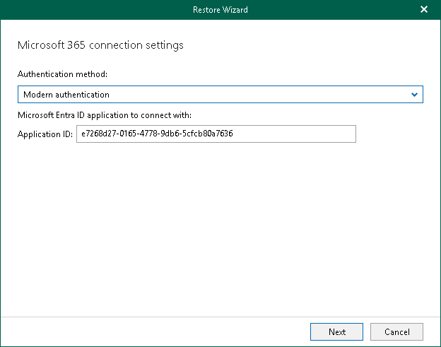 Step 2. Select Authentication Method