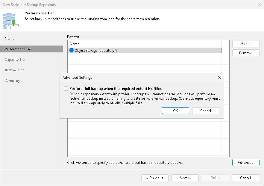 Step 3. Add Performance Extents