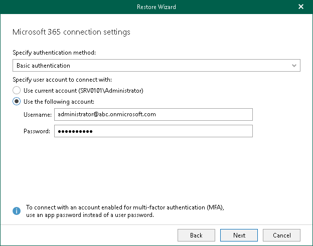 Step 3. Select Authentication Method