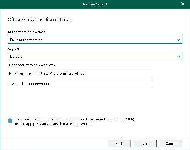 Step 3. Select Authentication Method