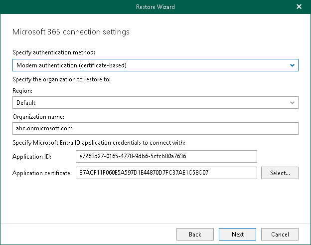 Step 3. Select Authentication Method