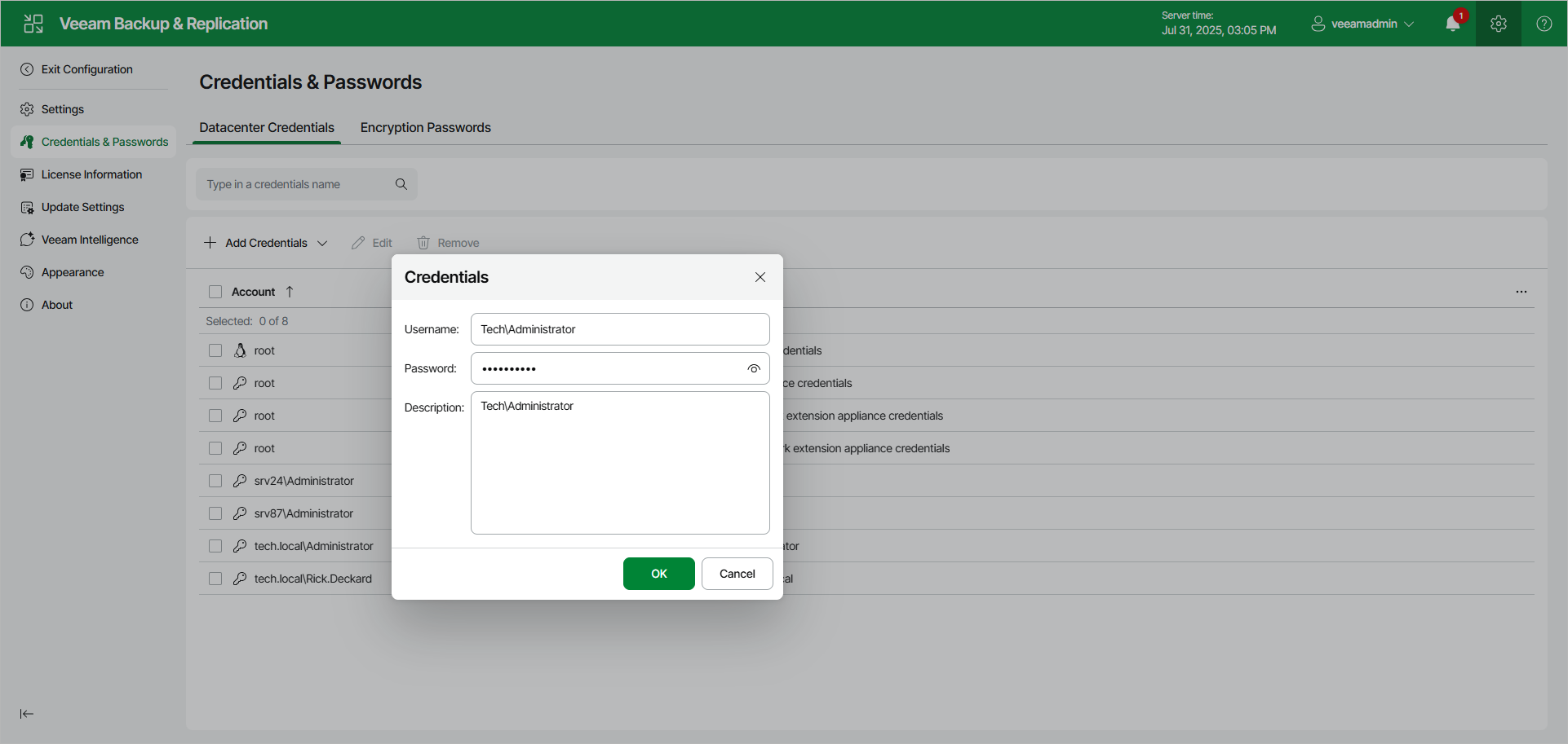 Creating Standard Account Using Web UI