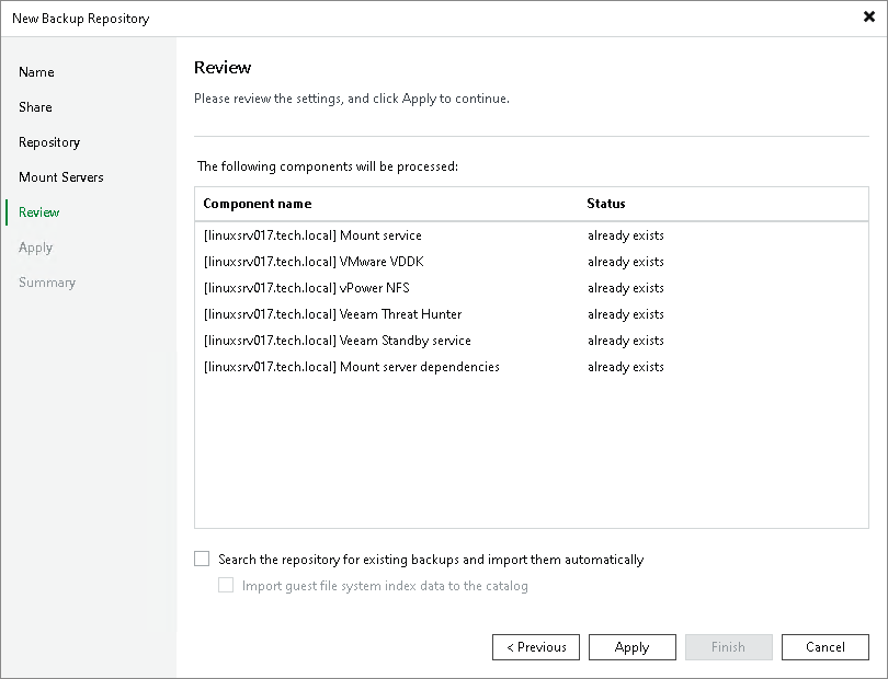 Step 6. Review Properties and Components