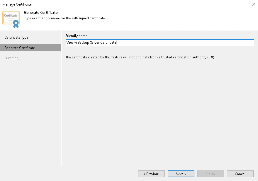 Generating Self-Signed Certificate