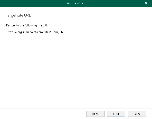 Step 5. Specify Target Site Web Address