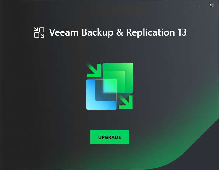 Step 1. Start Upgrade Wizard