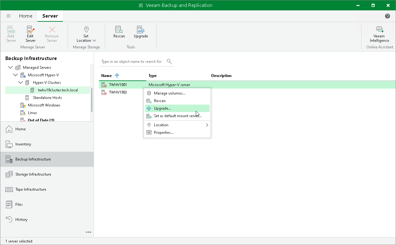 Updating Infrastructure Components