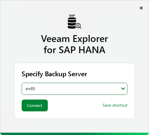 Specify Backup Server Launching Application
