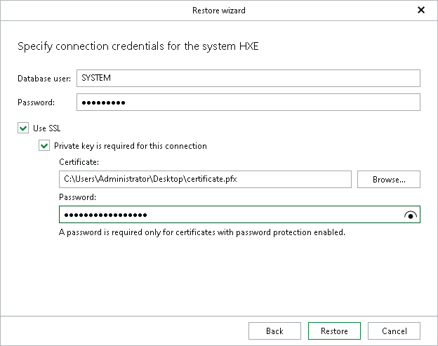 Specifying System Credentials Step 3. Specify System Credentials
