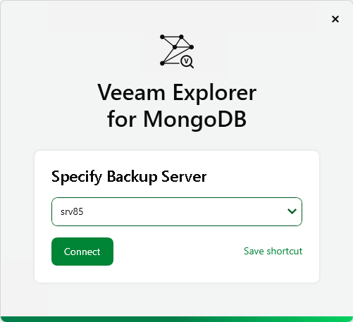 Specify Backup Server Launching Application