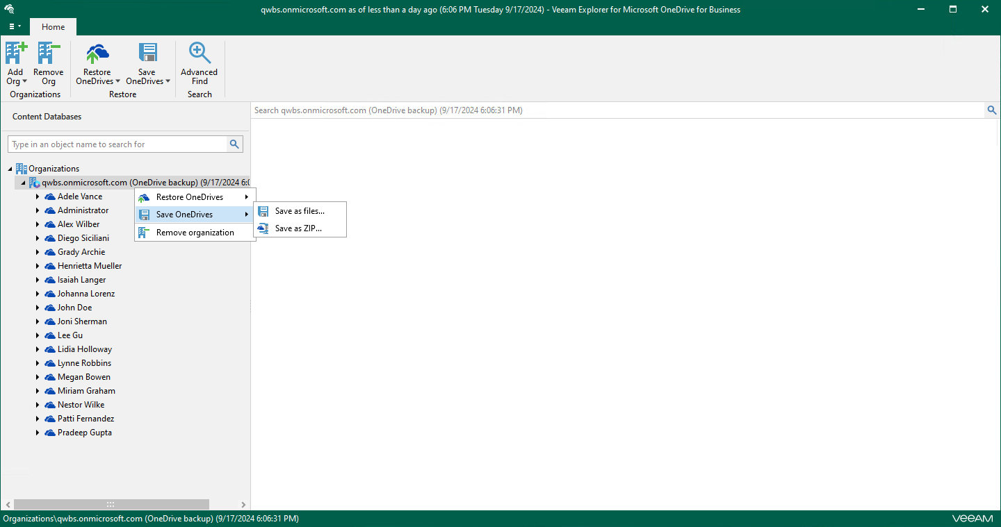 Saving Multiple Microsoft OneDrives
