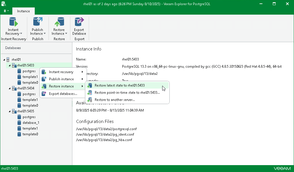 Restoring to Latest State