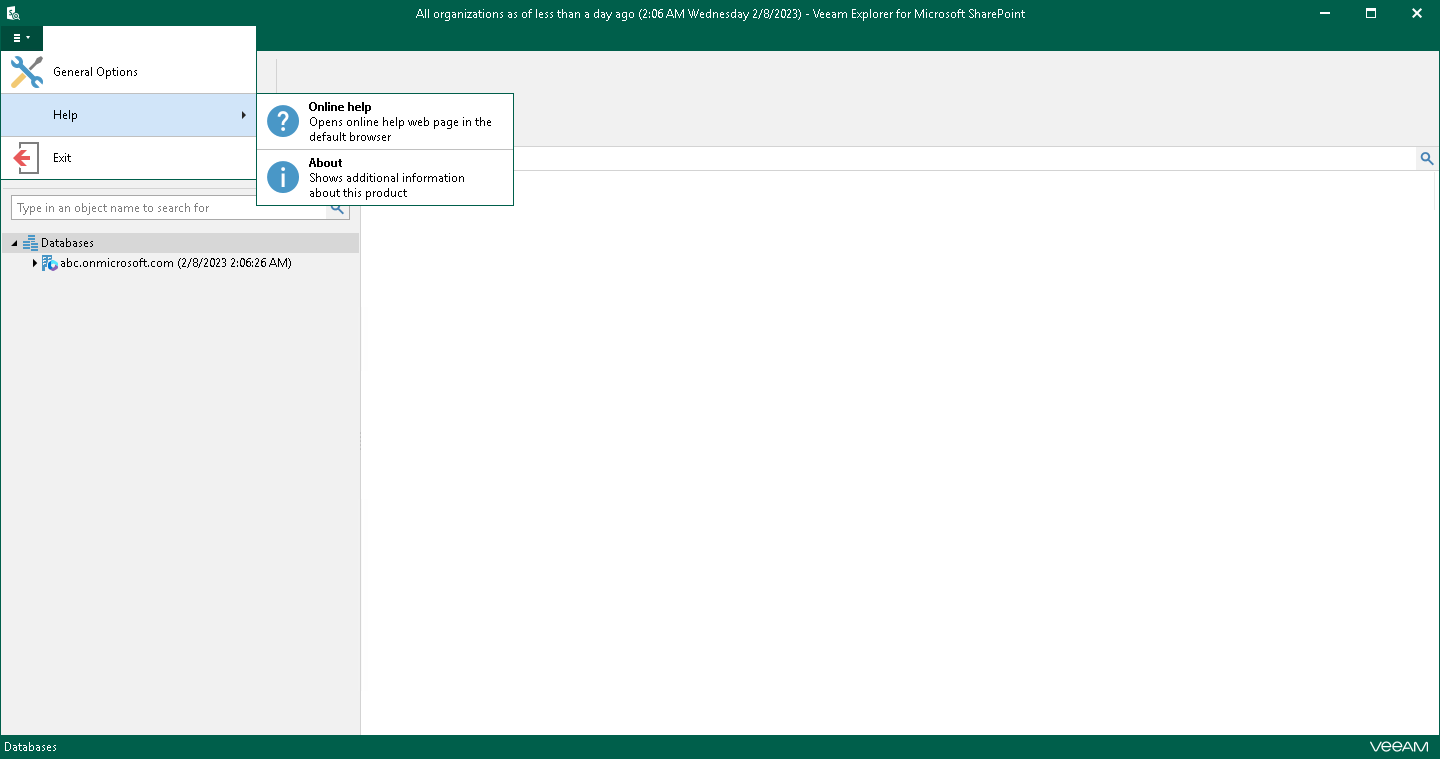 Main Menu