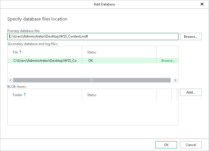 Adding Standalone Databases