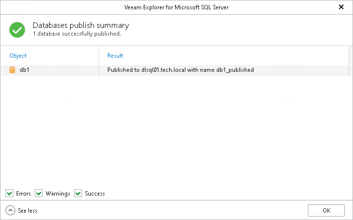 Step 4. Review Publish Summary