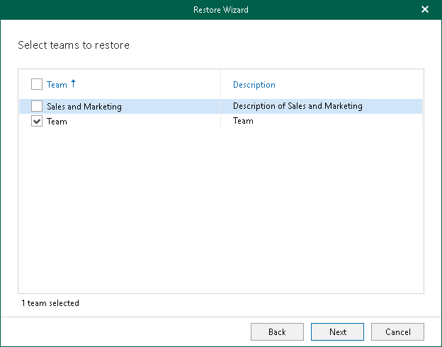 Step 4. Select Teams