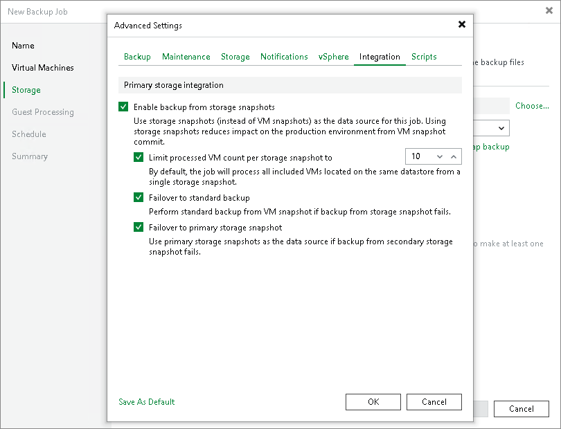 Integration Settings