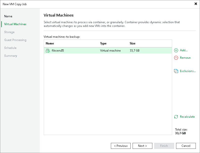 Step 3. Select VMs to Copy
