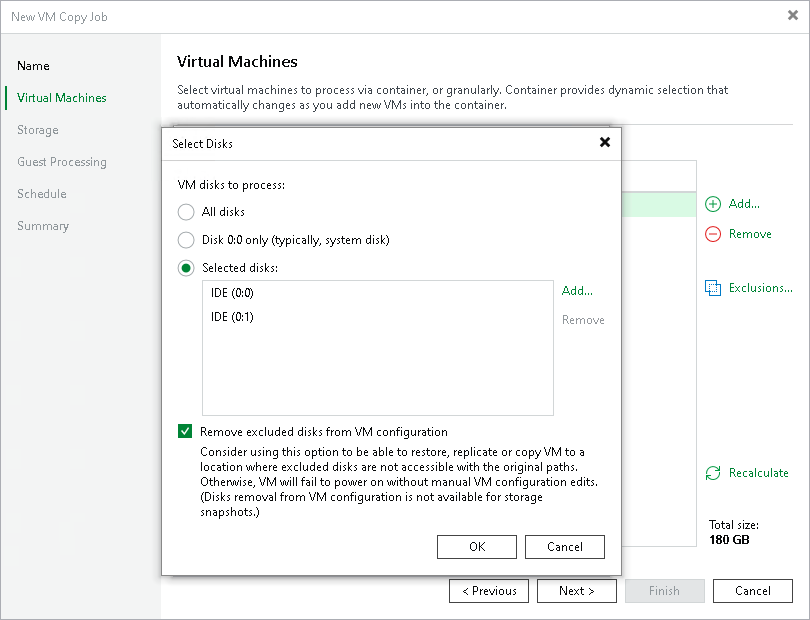 Step 4. Exclude Objects from VM Copy Job