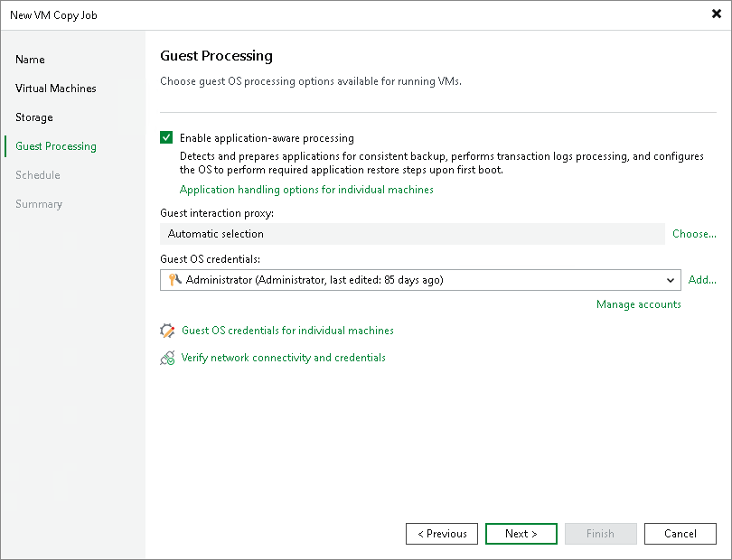 Step 6. Specify Guest Processing Settings