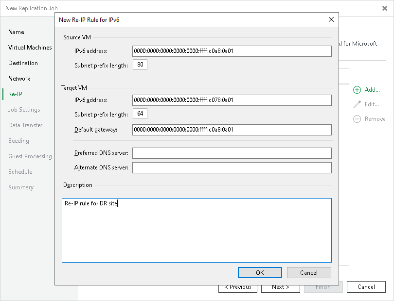 Step 9. Configure Re-IP Rules