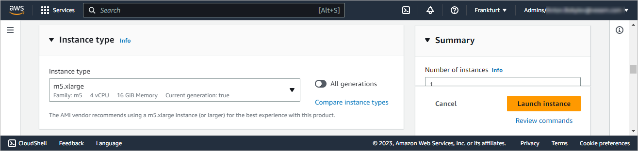 Selecting Instance Type