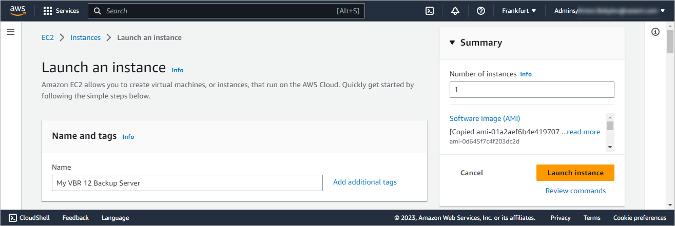 Specifying Instance Name
