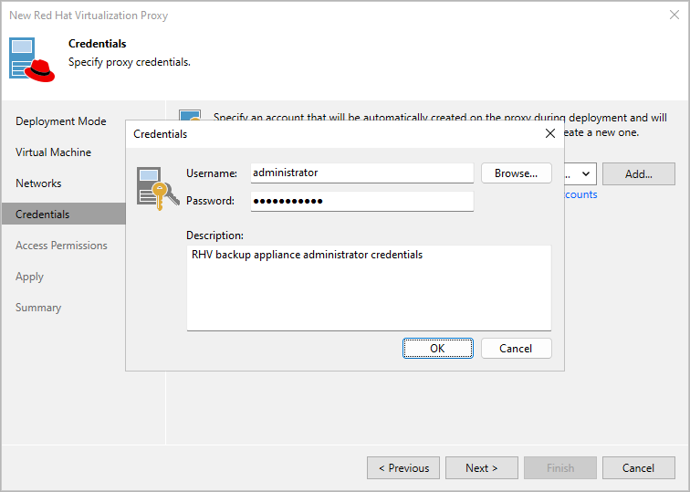 Step 5. Specify Credentials