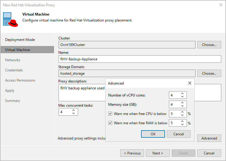 Step 3. Specify VM Configuration