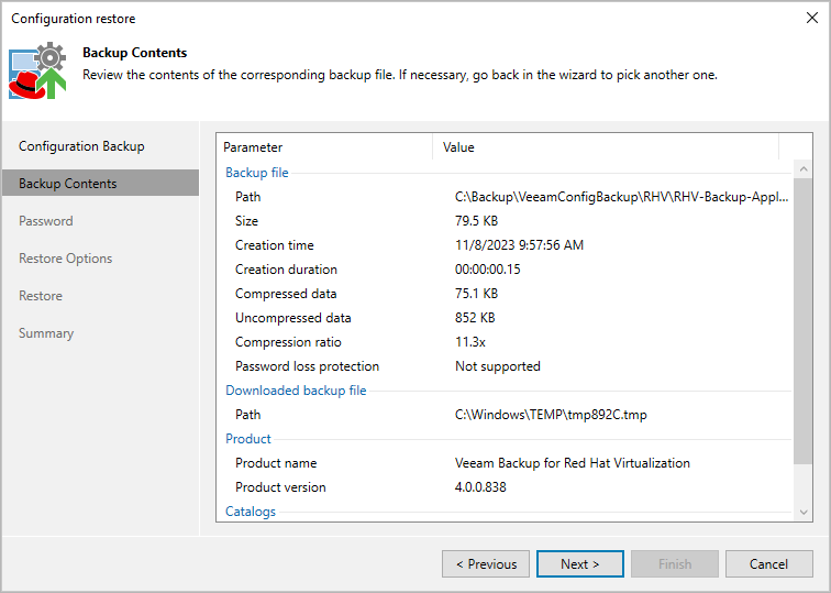 Step 3. Review Backup Details