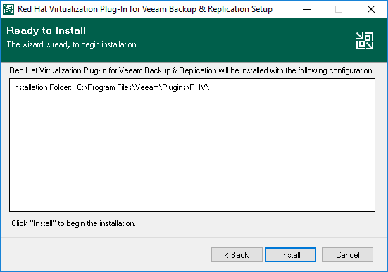 Installing RHV Plug-In