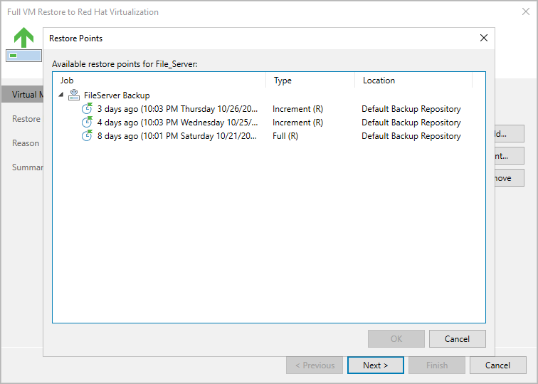 Step 2. Select Restore Point