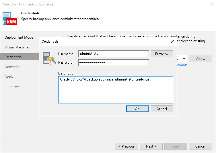 Step 4. Specify Credentials
