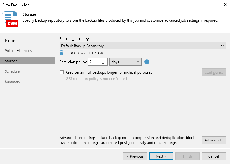 Step 4. Specify Backup Job Settings