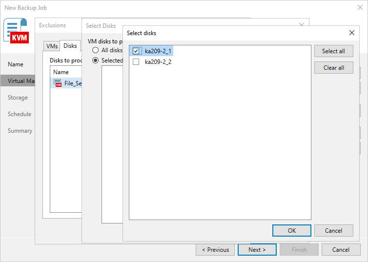 Step 3b. Choose Disks