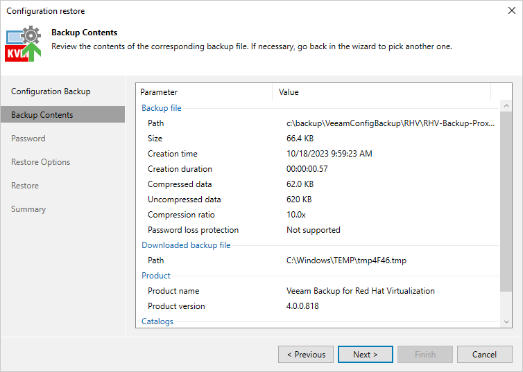 Step 3. Review Backup Details