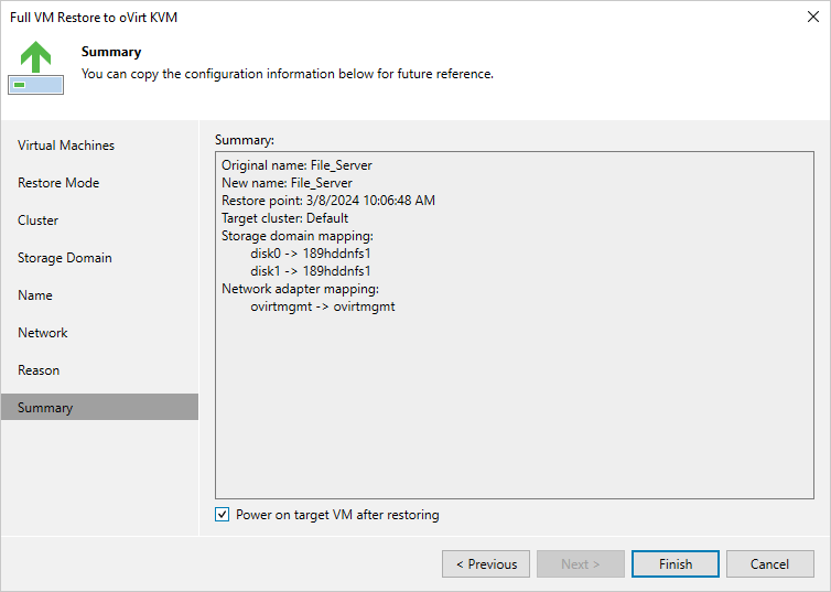 Step 9. Finish Working with Wizard