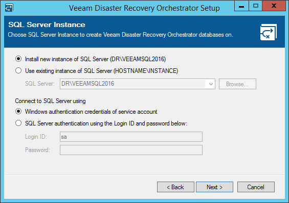 Step 8. Choose SQL Server