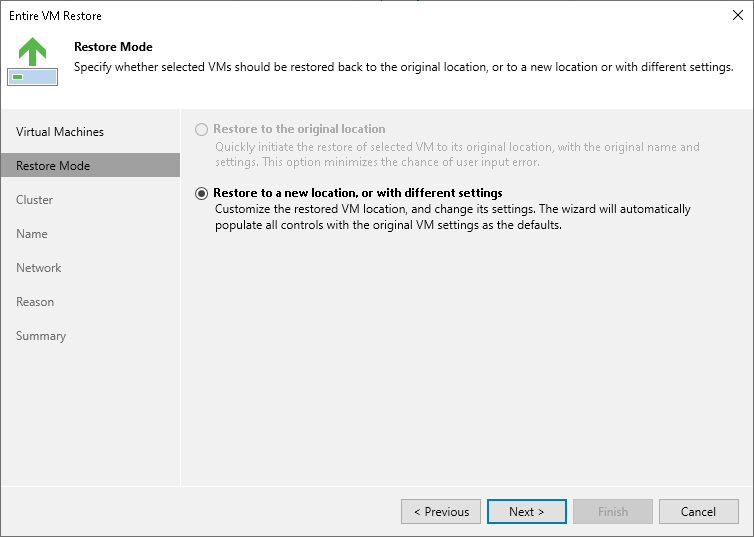 Step 3. Choose Restore Mode