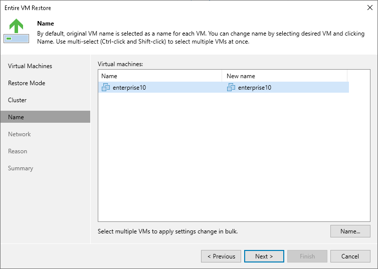 Step 5. Specify VM Name